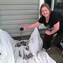 Arlington Heights Dryer Vent Cleaning Customer! Arlington Heights IL residents get their dryer vents cleaned annually.